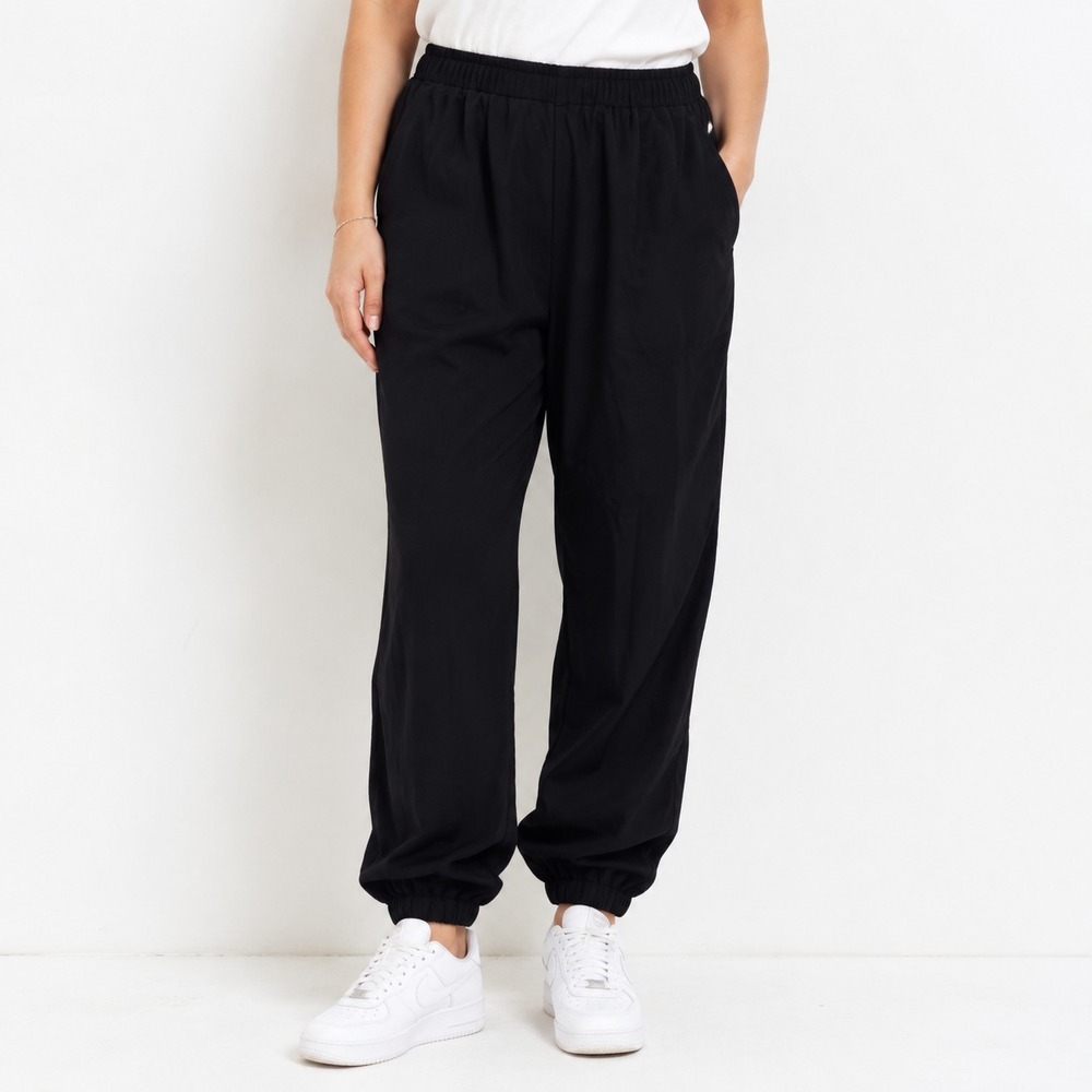 NWT‎  Karen Kane Crepe Jogger Pants Women's XL Black Elasticated Cuffs